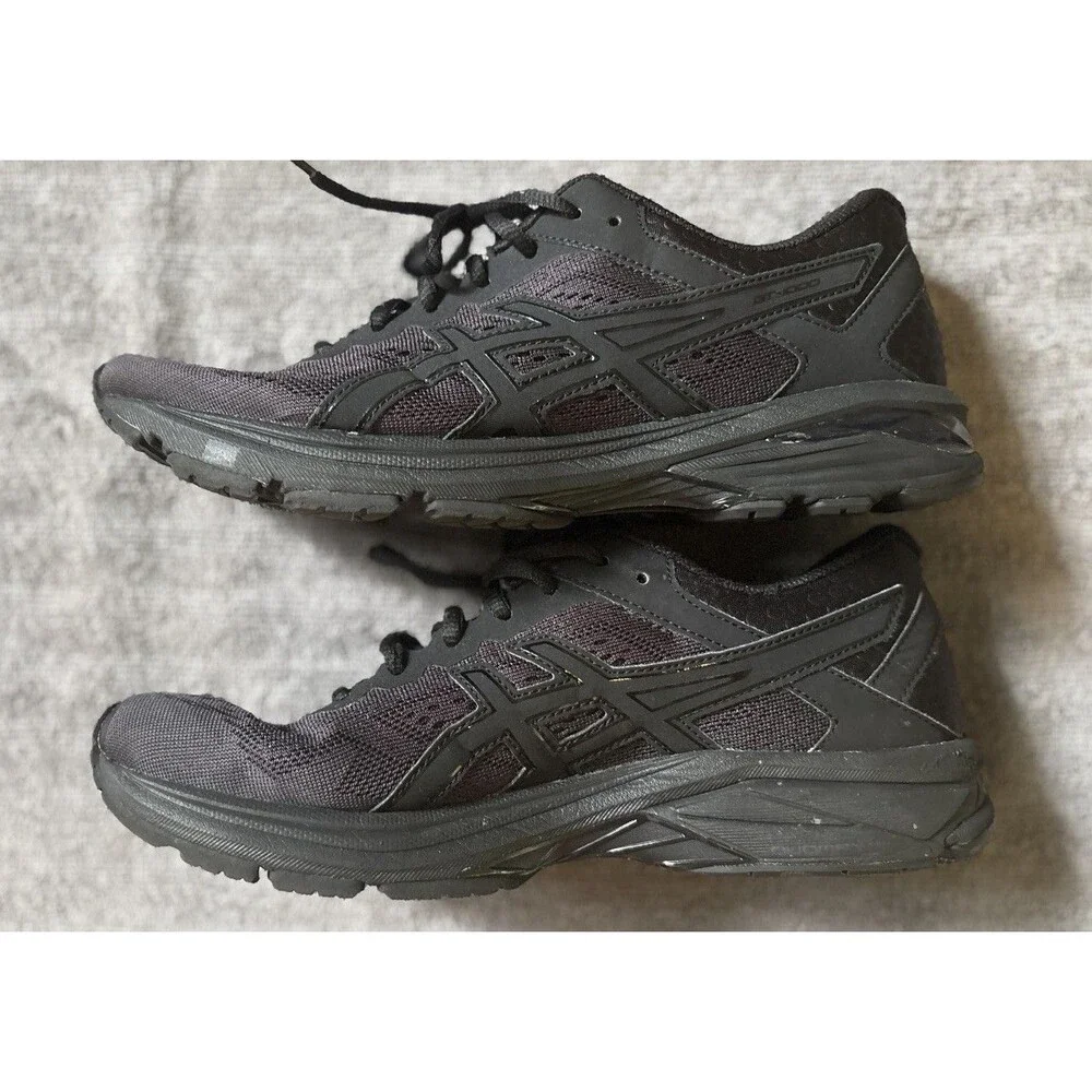 Asics GT 1000 6 Triple Black Running Sneakers Shoes Men's 8.5